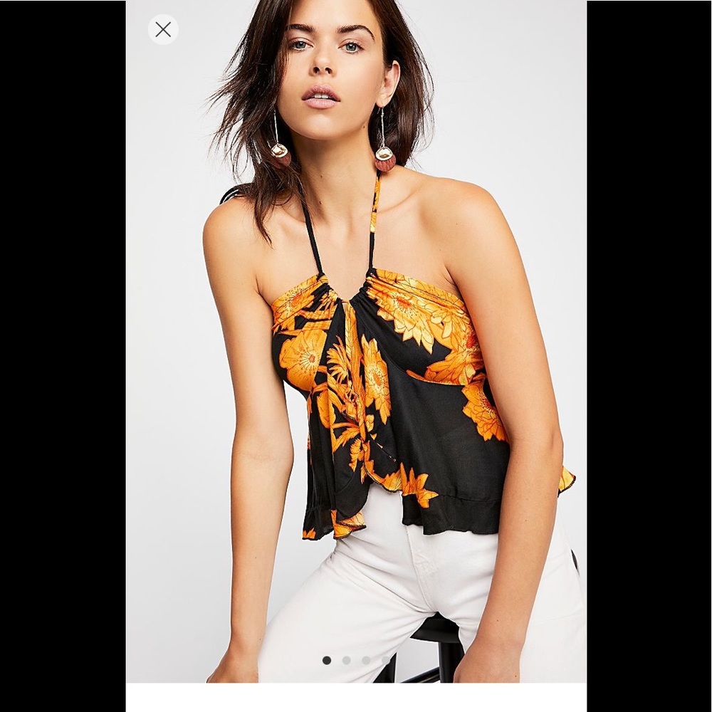 NWT FREE PEOPLE BALLERINA BABE HALTER M